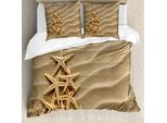 Abakuhaus Set Copripiumino A Forma Di Stella Marina Per Letti Matrimoniali, Albero Di Conchiglie, Antiacaro, Adatto A Chi Soffre Di Allergie, Con Federe, Blu, Bianco E Rosso
