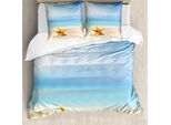 Abakuhaus Copripiumino Seestern, Scallop Sea Star, Antiacaro, Adatto A Chi Soffre Di Allergie, Con Federe, 155 Cm X 220 Cm - 80 X 80 Cm, Multicolore