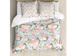 Abakuhaus Set Copripiumino Shabby Chic Per Letti Matrimoniali, Stile Vittoriano Antico, Antiacaro, Adatto A Chi Soffre Di Allergie, Con Federe, Multicolore