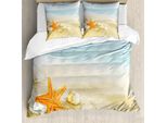 Abakuhaus Copripiumino Seestern, Tropic SeeküSte, Antiacaro, Adatto A Chi Soffre Di Allergie, Con Federe, 155 Cm X 220 Cm - 80 X 80 Cm, Multicolore