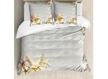 Abakuhaus Copripiumino Seestern, Sabbia Colorata, Antiacaro, Adatto A Chi Soffre Di Allergie, Con Federe, 155 Cm X 220 Cm - 80 X 80 Cm, Multicolore