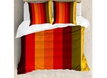 Abakuhaus Copripiumino Astratto, A Righe Verticali, Antiacaro, Adatto A Chi Soffre Di Allergie, Con Federe, 200 Cm X 200 Cm - 80 X 80 Cm, Multicolore