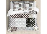 Abakuhaus Copripiumino Retrò, Stile Patchwork, Antiacaro, Adatto A Chi Soffre Di Allergie, Con Federe, 155 Cm X 220 Cm - 80 X 80 Cm, Multicolore