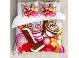 Abakuhaus Eis Copripiumino, Fiori Desertici, Antiacaro, Adatto A Chi Soffre Di Allergie, Con Federe, 200 Cm X 200 Cm - 80 X 80 Cm, Multicolore