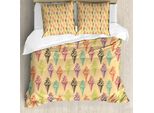 Abakuhaus Eis Copripiumino, Grunge, Antiacaro, Adatto A Chi Soffre Di Allergie, Con Federe, 155 Cm X 220 Cm - 80 X 80 Cm, Multicolore