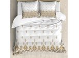 Abakuhaus Copripiumino Vittoriano, Arte Romantica Vintage, Antiacaro, Adatto A Chi Soffre Di Allergie, Con Federe, 200 Cm X 200 Cm - 80 X 80 Cm, Marrone, Grigio, Bianco