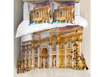 Abakuhaus Copripiumino Vintage, Fotografia Culturale, Antiacaro, Adatto A Chi Soffre Di Allergie, Con Federe, 155 Cm X 220 Cm - 80 X 80 Cm, Multicolore