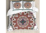 Abakuhaus Copripiumino Mandala, Motivi Floreali Orientali, Antiacaro, Adatto A Chi Soffre Di Allergie, Con Federe, 155 Cm X 220 Cm - 80 X 80 Cm, Multicolore