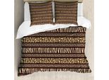 Abakuhaus Afirca Copripiumino, Popolo Indigeno, Antiacaro Adatto A Chi Soffre Di Allergie Con Federe, 155 Cm X 220 Cm - 80 X 80 Cm, Marrone Marrone Chiaro