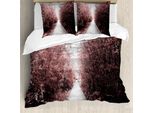 Abakuhaus Set Copripiumino Per Letti Matrimoniali, Naturale Esotico, Antiacaro, Adatto A Chi Soffre Di Allergie, Con Federe, Rosa Chiaro, Grigio Pallido