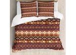 Abakuhaus Copripiumino Colorato, Stile Azteco Con Frecce, Antiacaro, Adatto A Chi Soffre Di Allergie, Con Federe, 200 Cm X 200 Cm - 80 X 80 Cm, Multicolore