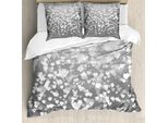 Abakuhaus Copripiumino Love, Sunshines Heirat, Antiacaro, Adatto A Chi Soffre Di Allergie, Con Federe, 155 Cm X 220 Cm - 80 X 80 Cm, Bianco Dimgrey