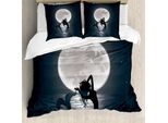 Abakuhaus Copripiumino Subacqueo, Sirene Di Notte, Antiacaro, Adatto A Chi Soffre Di Allergie, Con Federe, 155 Cm X 220 Cm - 80 X 80 Cm, Grigio Nero