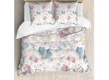 Abakuhaus Copripiumino Vintage, Uccelli Grunge Halloween, Antiacaro, Adatto A Chi Soffre Di Allergie, Con Federe, 200 Cm X 200 Cm - 80 X 80 Cm, Multicolore