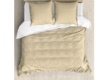 Abakuhaus Copripiumino Beige, Motivo Floreale Vorticoso, Antiacaro, Adatto A Chi Soffre Di Allergie, Con Federe, 200 Cm X 200 Cm - 80 X 80 Cm, Beige