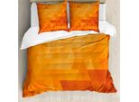 Abakuhaus Copripiumino Arancione, Forme E Motivi, Antiacaro, Adatto A Chi Soffre Di Allergie, Con Federe, 155 Cm X 220 Cm - 80 X 80 Cm, Arancione Bruciato