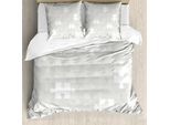 Abakuhaus Copripiumino Grigio, Tema Hobby Puzzle, Antiacaro, Adatto A Chi Soffre Di Allergie, Con Federe, 200 Cm X 200 Cm - 80 X 80 Cm, Grigio