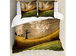 Abakuhaus Set Copripiumino Colorato Per Letti Matrimoniali, Paesaggio Cielo Albero, Antiacaro, Adatto A Chi Soffre Di Allergie, Con Federe, Multicolore