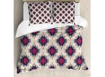Abakuhaus Copripiumino Colorato, Folk Mystic, Antiacaro, Adatto A Chi Soffre Di Allergie, Con Federe, 155 Cm X 220 Cm - 80 X 80 Cm, Multicolore