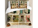 Abakuhaus Copripiumino Italiano, Case In Pietra Italiane, Antiacaro, Adatto A Chi Soffre Di Allergie, Con Federe, 200 Cm X 200 Cm - 80 X 80 Cm, Multicolore