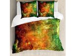 Abakuhaus Set Copripiumino Per Letti Matrimoniali, Cosmo Nebulosa Pianeta Stella, Antiacaro Adatto A Chi Soffre Di Allergie Con Federe, Multicolore