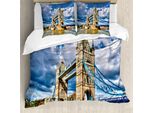 Abakuhaus London Copripiumino, British Uk Heritage, Antiacaro, Adatto A Chi Soffre Di Allergie, Con Federe, 200 Cm X 200 Cm - 80 X 80 Cm, Multicolore