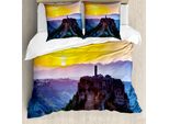 Abakuhaus Copripiumino Italiano, Castello Storico, Antiacaro, Adatto A Chi Soffre Di Allergie, Con Federe, 200 Cm X 200 Cm - 80 X 80 Cm, Multicolore