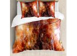 Abakuhaus Set Copripiumino Per Letti Matrimoniali, Nuvola Di Gas Galassia Stelle, Antiacaro, Adatto A Chi Soffre Di Allergie, Con Federe, Multicolore