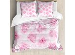 Abakuhaus Copripiumino Rose, Giardino Fiorito Vittoriano, Antiacaro, Adatto A Chi Soffre Di Allergie, Con Federe, 200 Cm X 200 Cm - 80 X 80 Cm, Rosa Tenue