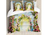 Abakuhaus Copripiumino Land, Hot Summer Boho Park, Antiacaro, Adatto A Chi Soffre Di Allergie, Con Federe, 200 Cm X 200 Cm - 80 X 80 Cm, Multicolore