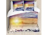 Abakuhaus Copripiumino Paesaggio, Magia Aurora Borealis, Antiacaro, Adatto A Chi Soffre Di Allergie, Con Federe, 200 Cm X 200 Cm - 80 X 80 Cm, Multicolore