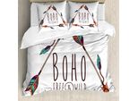 Abakuhaus Set Copripiumino Pfeil Per Letti Matrimoniali, Stile Etnico Boemo Antico, Antiacaro, Adatto A Chi Soffre Di Allergie, Con Federe, Multicolore
