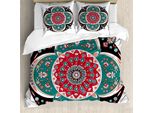Abakuhaus Set Copripiumino Orientale Per Letti Matrimoniali, Motivi Floreali Arabi Etnici, Antiacaro, Adatto A Chi Soffre Di Allergie, Con Federe, Multicolore