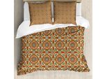 Copripiumino Abakuhaus Retro, Motivo Eastern Bohem, Antiacaro, Adatto A Chi Soffre Di Allergie, Con Federe, 200 Cm X 200 Cm - 80 X 80 Cm, Multicolore