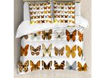 Abakuhaus Copripiumino Butterfly, Ali Meravigliose Di Farfalla, Antiacaro, Adatto A Chi Soffre Di Allergie, Con Federe, 200 Cm X 200 Cm - 80 X 80 Cm, Multicolore