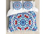 Abakuhaus Set Copripiumino Colorato Per Letti Matrimoniali, Tulipani Europei, Antiacaro, Adatto A Chi Soffre Di Allergie, Con Federe, Multicolore