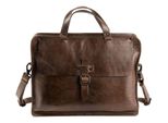 Harold's Pelle Borsa Da Ufficio Cartella Aberdeen Businessbag Brown Marrone Scuro