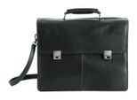 Harold's Pelle Borsa Da Ufficio Laptop Bag Con Scomparto Per Laptop Country Notebook Briefcase Black Nero