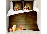 Abakuhaus Spa Copripiumino, Candele Benessere, Antiacaro, Adatto A Chi Soffre Di Allergie, Con Federe, 155 Cm X 220 Cm - 80 X 80 Cm, Multicolore