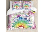 Abakuhaus Copripiumino Erntedankfest, Tropical Turchia, Antiacaro, Adatto A Chi Soffre Di Allergie, Con Federe, 155 Cm X 220 Cm - 80 X 80 Cm, Multicolore