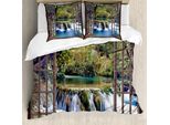 Abakuhaus Copripiumino Wasserfall, Deep Down In The Forest, Antiacaro, Adatto A Chi Soffre Di Allergie, Con Federe, 155 Cm X 220 Cm - 80 X 80 Cm, Multicolore