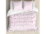 Abakuhaus Pearls Copripiumino, Tema Sposa Rosa Baby, Antiacaro, Adatto A Chi Soffre Di Allergie, Con Federe, 200 Cm X 200 Cm - 80 X 80 Cm, Rosa, Bianco,
