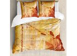 Abakuhaus Copripiumino Arancione Bruciato, Strada Francese Retrò, Antiacaro, Adatto A Chi Soffre Di Allergie, Con Federe, 155 Cm X 220 Cm - 80 X 80 Cm, Marrone