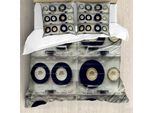 Abakuhaus 90S Copripiumino, Cassette Vintage Retrò, Antiacaro, Adatto A Chi Soffre Di Allergie, Con Federe, 155 Cm X 220 Cm - 80 X 80 Cm, Nero