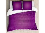 Abakuhaus Copripiumino Viola, Stile Astratto Moderno, Antiacaro, Adatto A Chi Soffre Di Allergie, Con Federe, 200 Cm X 200 Cm - 80 X 80 Cm, Viola