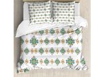 Abakuhaus Copripiumino Celtico, Motivi Celtici Pastello, Antiacaro, Adatto A Chi Soffre Di Allergie, Con Federe, 200 Cm X 200 Cm - 80 X 80 Cm, Multicolore