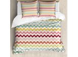 Abakuhaus Copripiumino Angolare, Boho Antico, Antiacaro Adatto A Chi Soffre Di Allergie Con Federe, 200 Cm X 200 Cm - 80 X 80 Cm, Multicolore