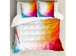 Abakuhaus Copripiumino Sportivo, Ragazza Che Fa Ginnastica, Antiacaro, Adatto A Chi Soffre Di Allergie, Con Federe, 155 Cm X 220 Cm - 80 X 80 Cm, Multicolore
