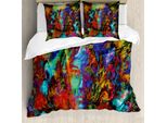 Abakuhaus Copripiumino Mystiker, Spirito Femminile, Antiacaro, Adatto A Chi Soffre Di Allergie, Con Federe, 155 Cm X 220 Cm - 80 X 80 Cm, Multicolore