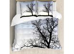 Abakuhaus Copripiumino Baum, Panca Abend, Antiacaro, Adatto A Chi Soffre Di Allergie, Con Federe, 200 Cm X 200 Cm - 80 X 80 Cm, Blu, Marrone,